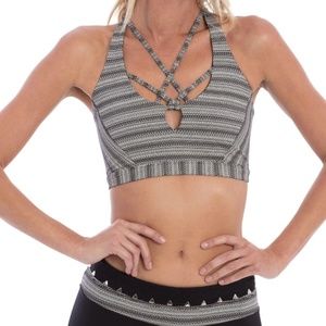 Track & Bliss Bali Sports Bra, Striped, Small -NWT